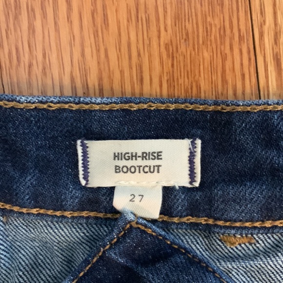 OPEN TO OFFERS Madewell Dark Blue Boot Cut Jeans Size 27 - Picture 6 of 11